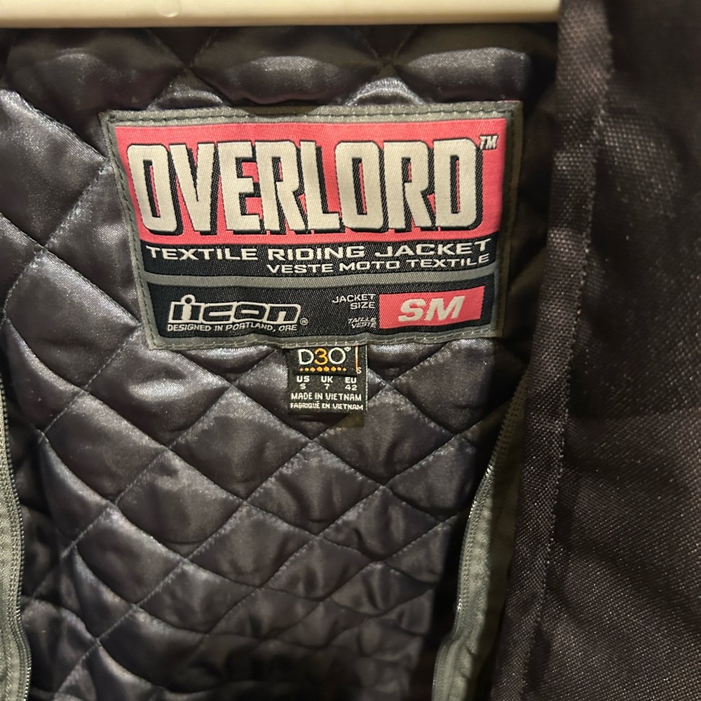Icon Overlord Textile Riding Jacket Size Small - Picture 3 of 4